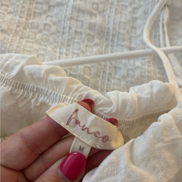 White Ruffle Top - Picture 2 of 3